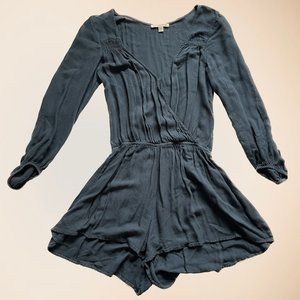 Navy Long Sleeve Romper